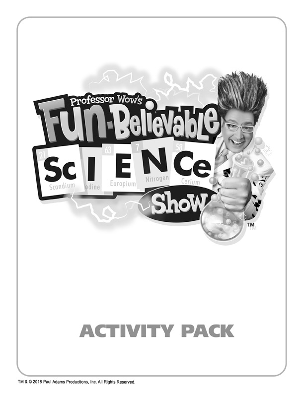 Activity Packet Great Shows For Kids